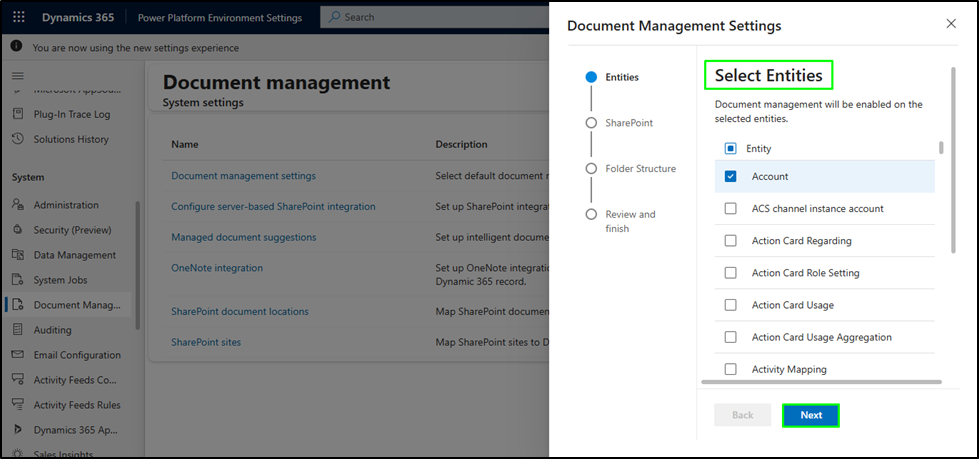 Dynamics 365 SharePoint Integration