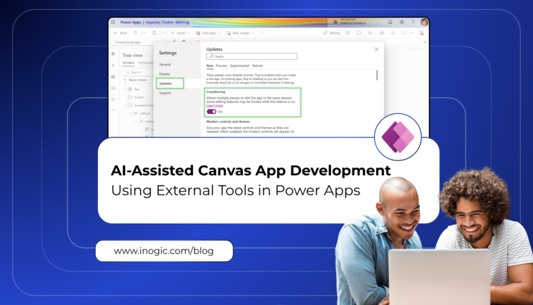 AI-Assisted Canvas App Development Using External Tools in Power Apps