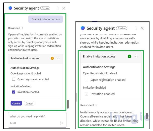 Configure authentication with Security Agent in Power Pages