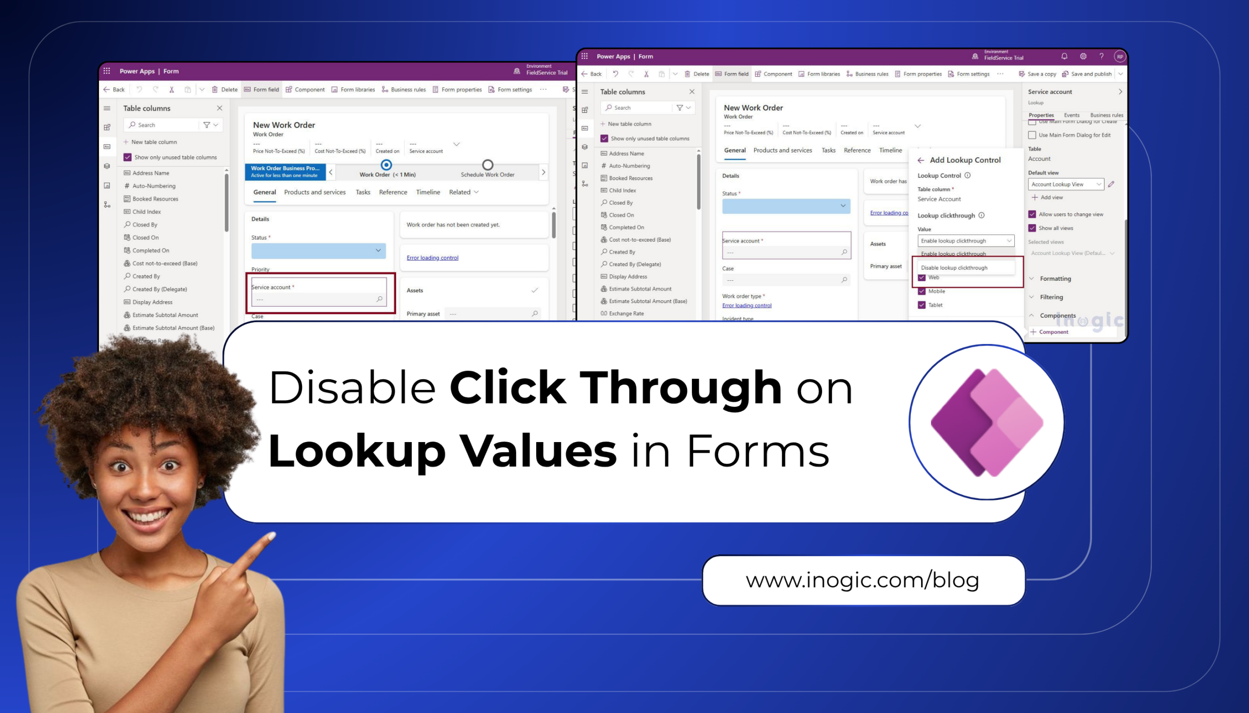 Disable Click Through on Lookup Values in Forms