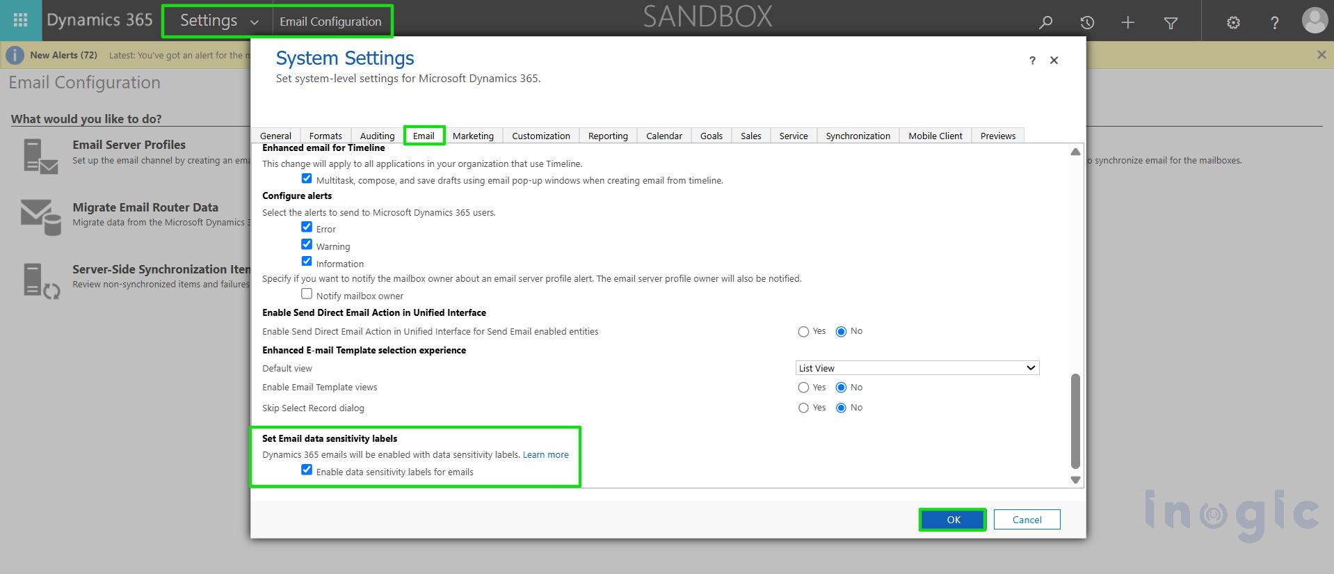 How to Secure Emails in Dynamics 365 with Microsoft Purview Sensitivity Labels