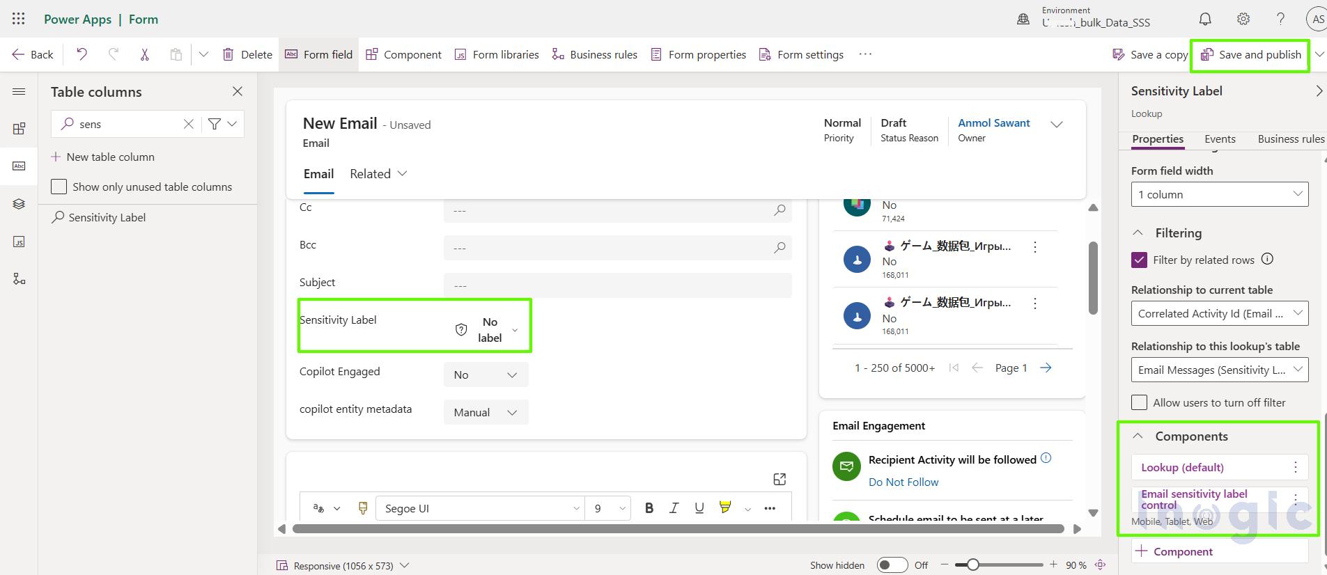 How to Secure Emails in Dynamics 365 with Microsoft Purview Sensitivity Labels