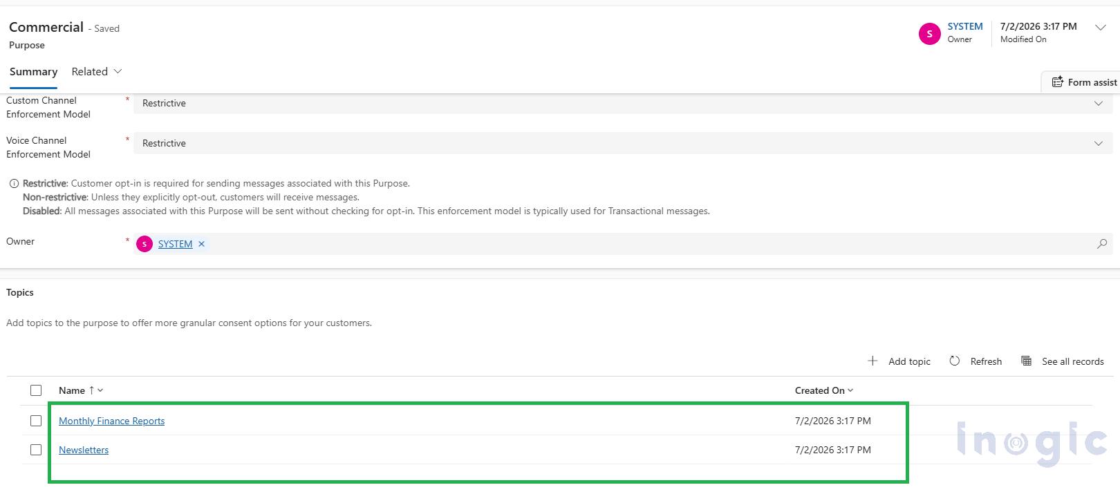 How to Set Up Compliance Profiles, Purposes, and Topics in Dynamics 365 Customer Insights