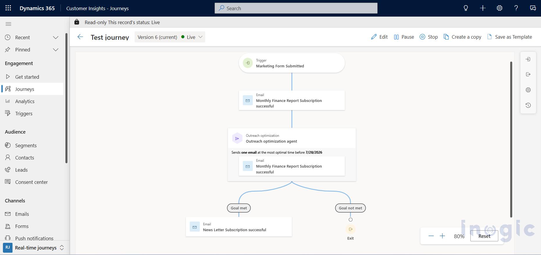 Outreach Optimization Agent (Preview) in Dynamics 365 Customer Insights