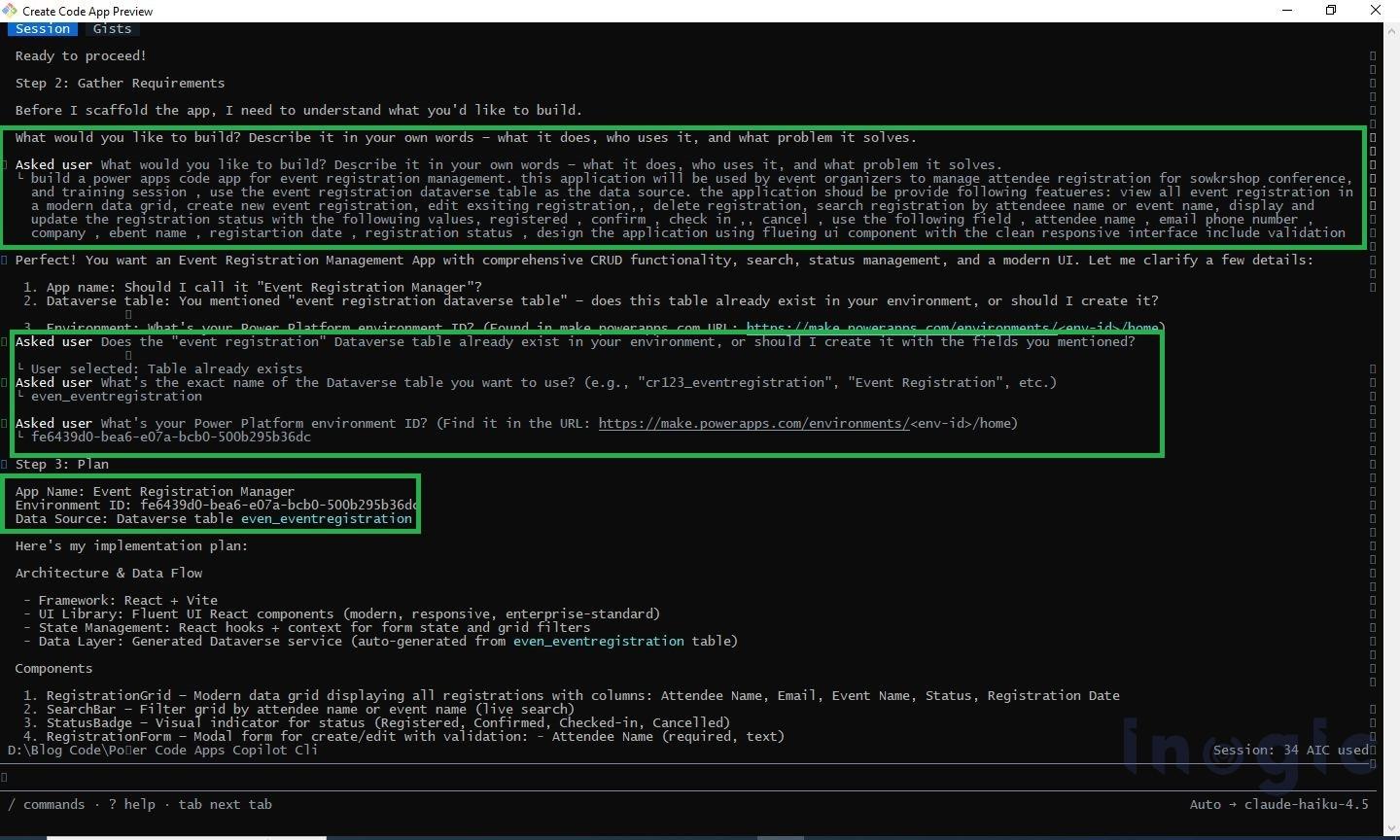 AI-Assisted Power Apps Code App Development Using GitHub Copilot CLI