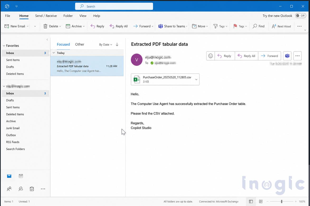 Automating PDF Data Extraction Using Computer Use within Copilot Studio