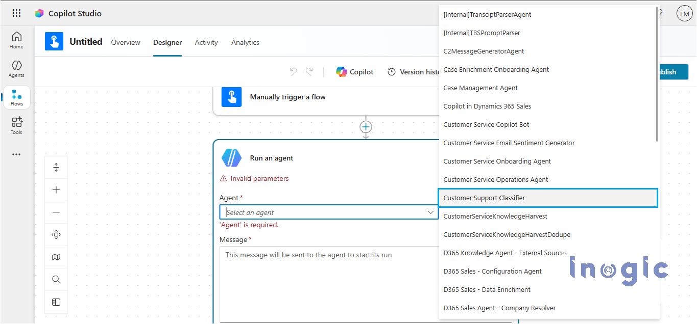 How to Add an Agent Node to an Agent Flow in Microsoft Copilot Studio