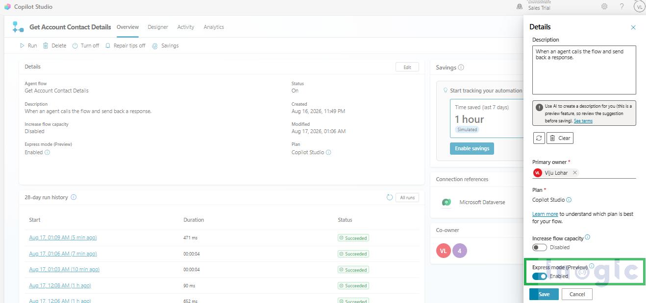How to Improve Agent Flow Performance in Copilot Studio Using Express Mode