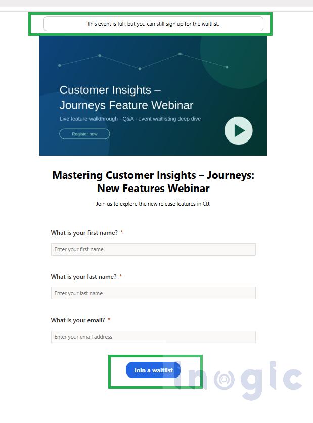 Setting Up Event Waitlists in Dynamics 365 Customer Insights - Journeys
