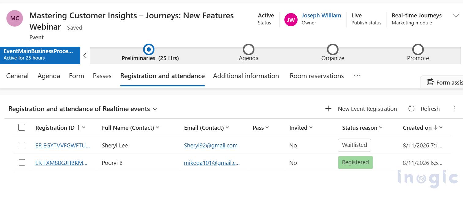 Setting Up Event Waitlists in Dynamics 365 Customer Insights - Journeys