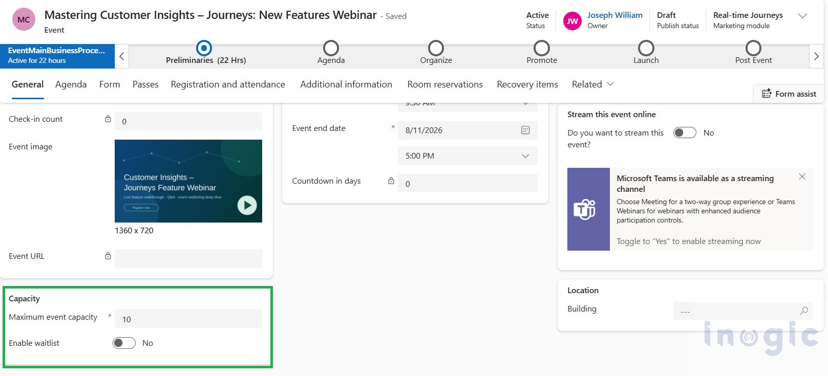 Setting Up Event Waitlists in Dynamics 365 Customer Insights - Journeys