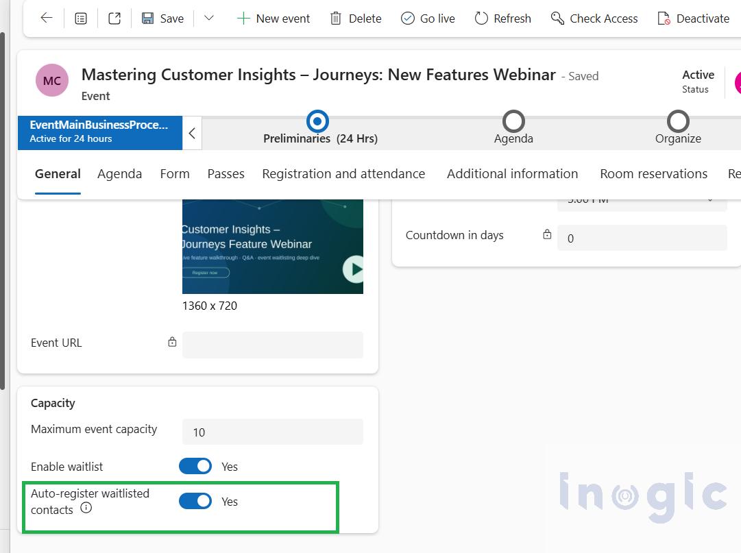 Setting Up Event Waitlists in Dynamics 365 Customer Insights - Journeys