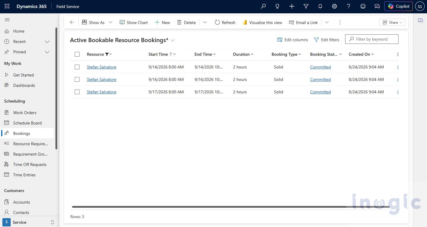 Cancel segments of a booking in Dynamics 365 Field Service