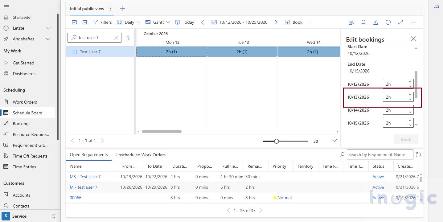 Cancel segments of a booking in Dynamics 365 Field Service