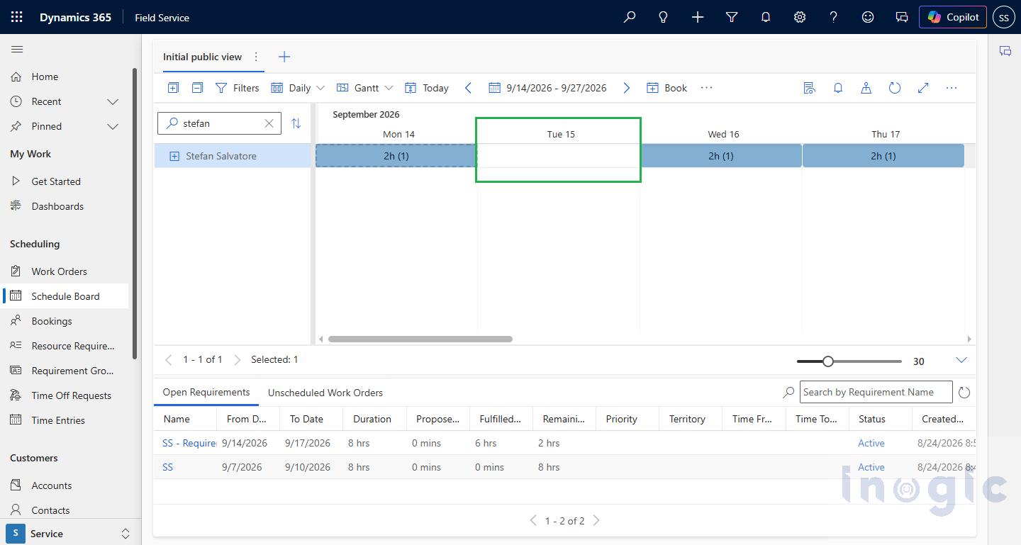 Cancel segments of a booking in Dynamics 365 Field Service