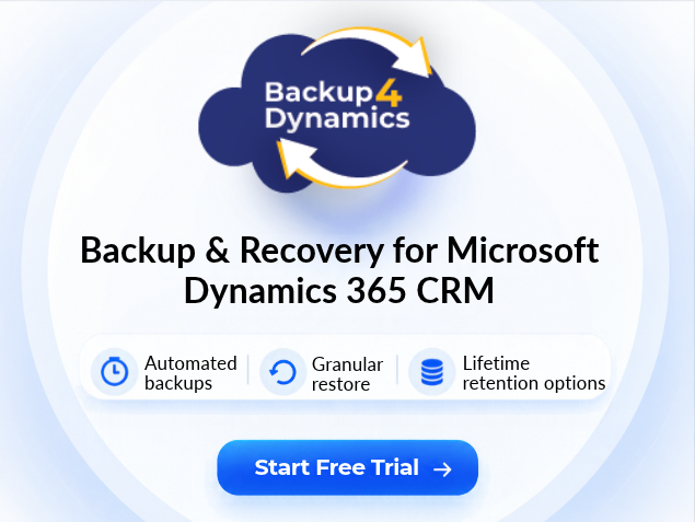 Dynamics 365 Backup and Recovery software