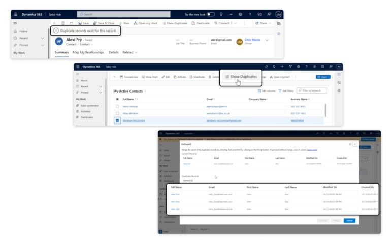 Find, Remove or Merge Duplicate Records in Dynamics 365 CRM
