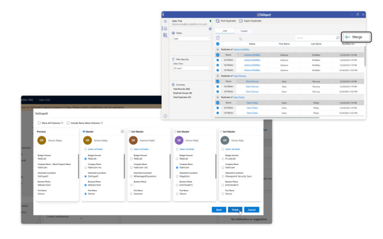 Find, Remove or Merge Duplicate Records in Dynamics 365 CRM