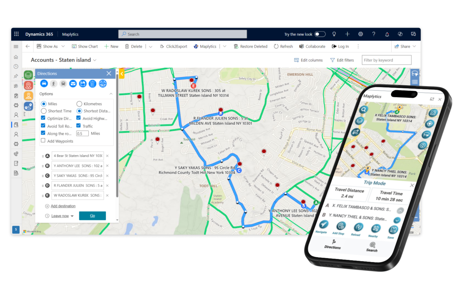 Dynamics 365 Maps - Integrate Dynamics 365 CRM with Map | Maplytics