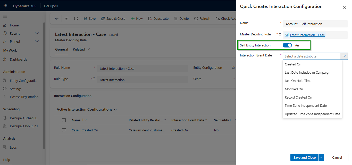 Interaction-Based Master Selection